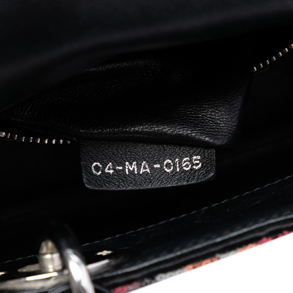 Pre-Loved Dior Mini Patent Sequined Lady Dior - Picture 5 of 7